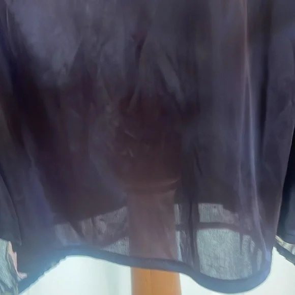 Vintage 90’s Express floral flare mini skirt lined brown pink women’s size 5 6 - Picture 7 of 10